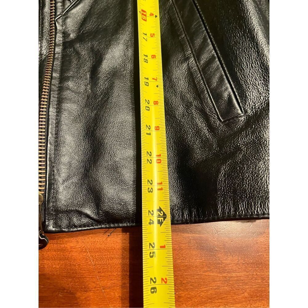 USA Bikers Dream Apparel Women Insulated Black Leather Jacket Sz XL - Picture 8 of 11